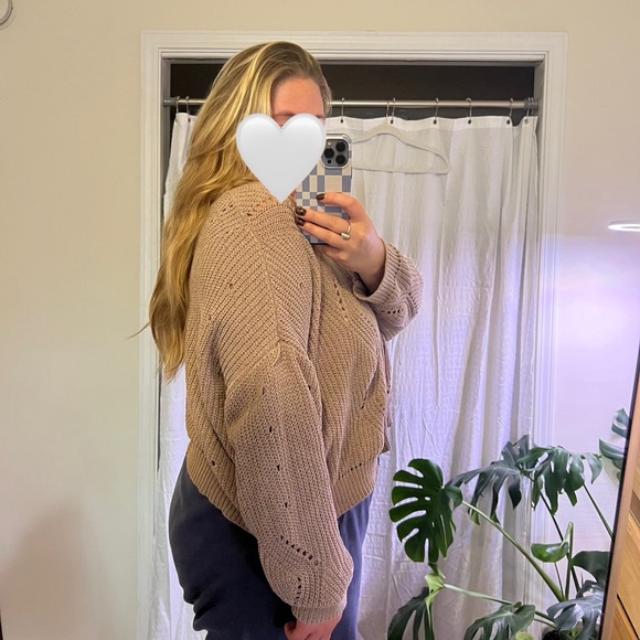 Altar’d State Crop Chenille Sweater - Picture 3 of 7